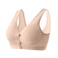thumbnail image 1 of Front Closure Wireless Bra for Women, Breathable Comfort Everyday Support with Adjustable Straps, Soft Cup Non-Padded Underwire-Free Design, 1 of 9