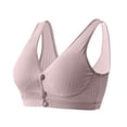thumbnail image 1 of Front Closure Wireless Bra for Women, Breathable Comfort Everyday Support with Adjustable Straps, Soft Cup Non-Padded Underwire-Free Design, 1 of 9