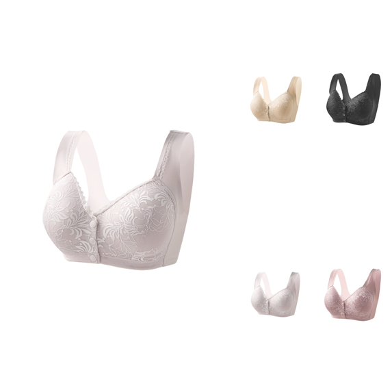 Front Closure Wireless Bra for Women â Comfortable Lace Non- T-Shirt Bra with Full Coverage, Supportive Lift & Underwire-Free Design