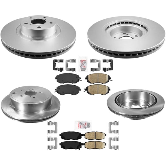 Front Coated Disc Brake Rotors & Ceramic Pads For 2013-2020 Subaru BRZ