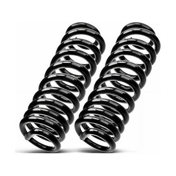 Front Coil Spring Set 2 - Compatible with 1980 - 1996 Ford F-250 1981 1982 1983 1984 1985 1986 1987 1988 1989 1990 1991 1992 1993 1994 1995