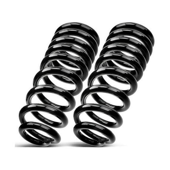 Front Coil Spring Set 2 - Compatible with 1999 - 2002 Ford E-150 Econoline Standard Cargo Van - Autopart Premium