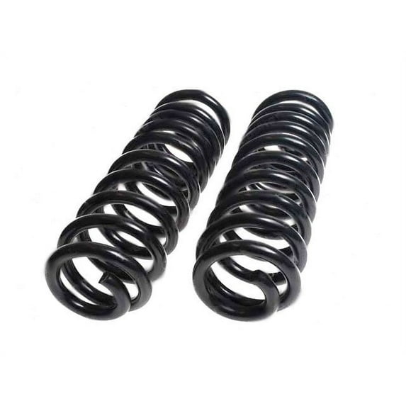 Front Coil Spring Set - Compatible with 1975 - 1991 Ford E-150 Econoline Club Wagon 1976 1977 1978 1979 1980 1981 1982 1983 1984 1985 1986 1987 1988 1989 1990