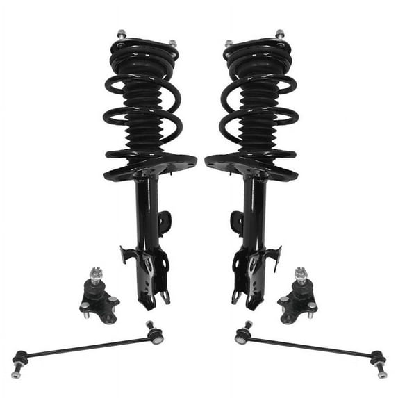 Front Coil Spring Struts Ball Joints Sway Bar for Toyota Rav4 06-12 3.5L V6 6pc