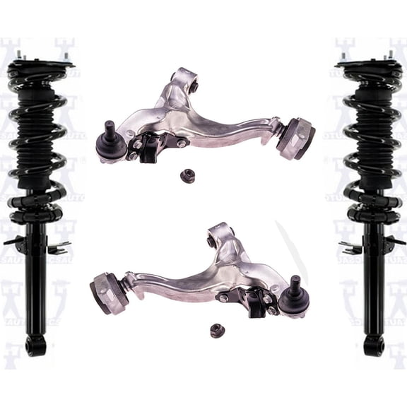 Front Coil Spring Struts Control Arms Ball Joints For Nissan 370Z 2009-2020