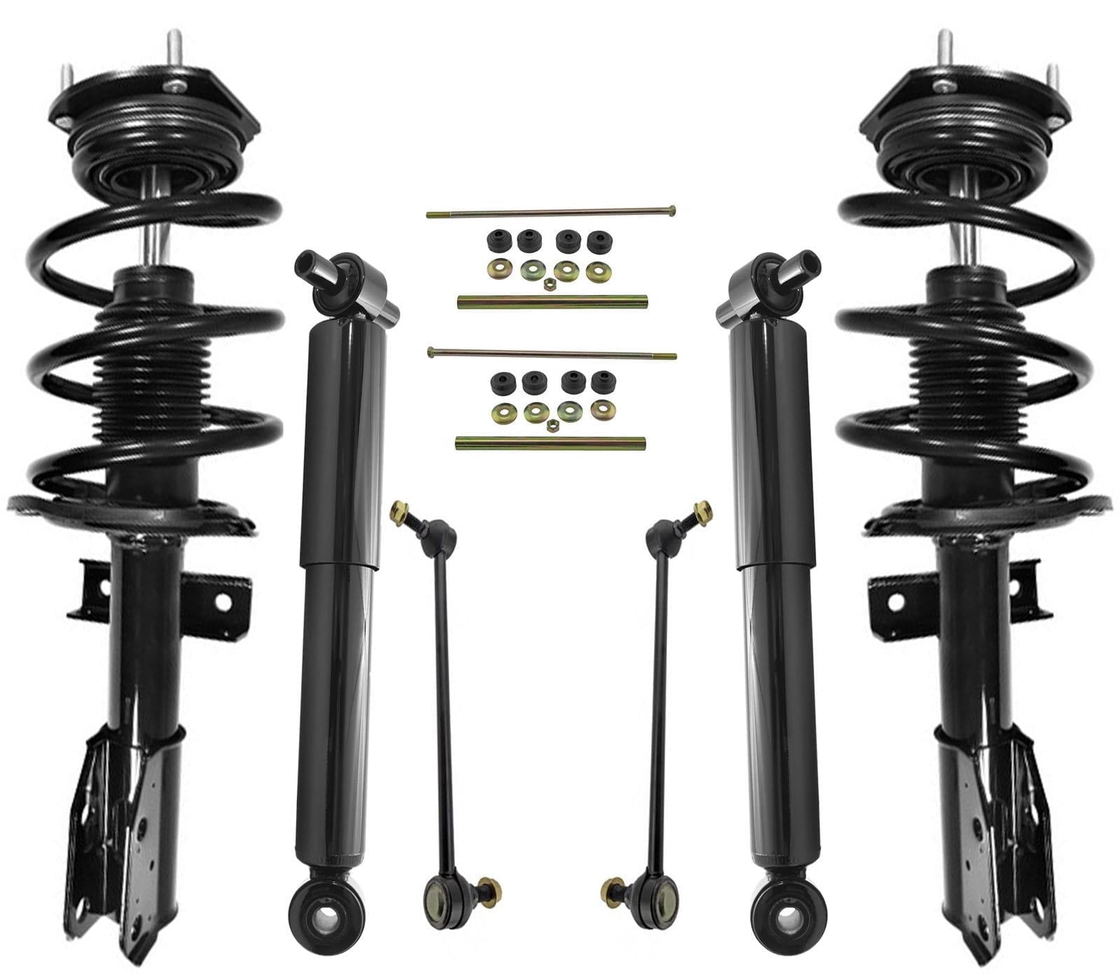 Front Coil Spring Struts Rear Shocks Sway Bar Links Fits For 09-12 GM ...