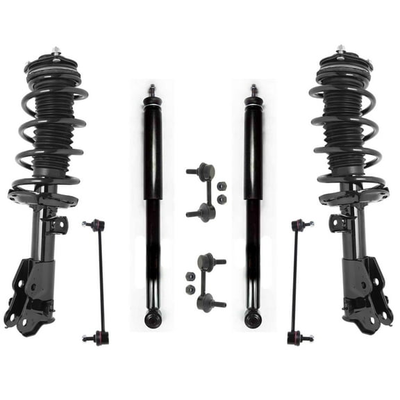 Front Coil Spring Struts & Rr Shocks For 2012 Honda Civic 1.8L 4 Door Sedan
