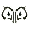 thumbnail image 1 of Front Complete 8 Pc Upper Control Arm + Lower Ball joints + Tie Rod Ends Inner & Outer Suspension Kit for 4WD Models Fits select: 2005-2008 FORD F150, 2006-2008 LINCOLN MARK LT, 1 of 10