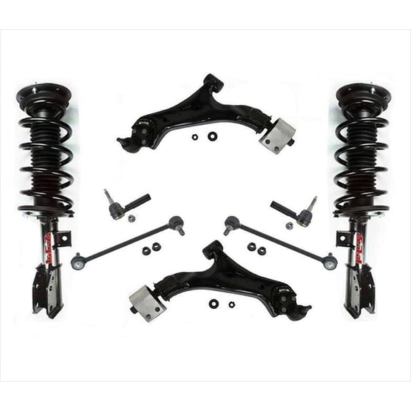 Front Complete Coil Spring Struts for 10-12 GMC Terrain 3.0 Without 19" Rims 8p