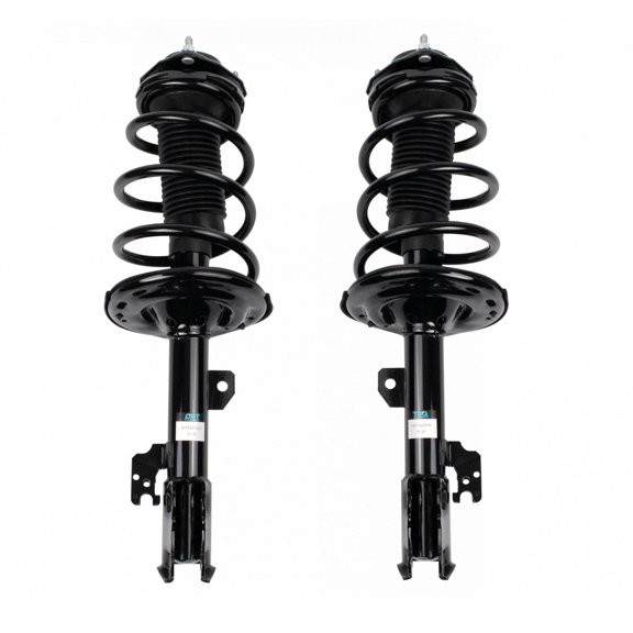 TRQ Front Driver and Passenger Side Strut and Spring Assembly Set Loaded Pre-Assembled Coil Spring Strut Mount Seat Isolator Fits 15-20 Toyota Sienna Front Wheel Drive