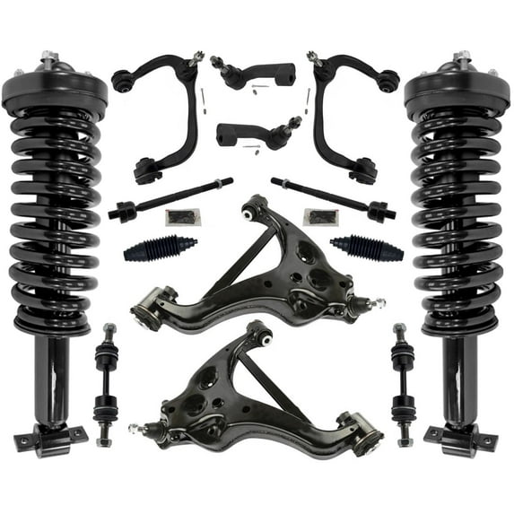 Front Complete Strut Control Arms Tie Rods & Links For Ford Expedition 14-2017