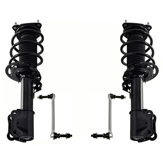 Front Complete Struts Assembly & Sway Bar Links For 2015-2023 Ford Mustang 3.7L