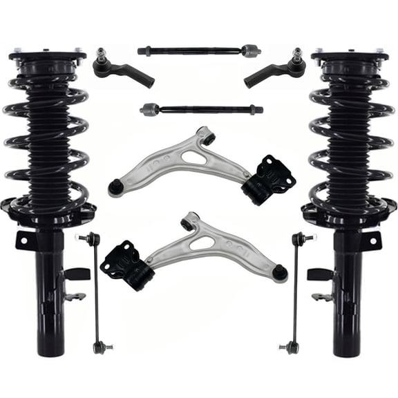 Front Complete Struts Control Arms Tie Rods For 2013-2016 Ford C-Max Energi SEL