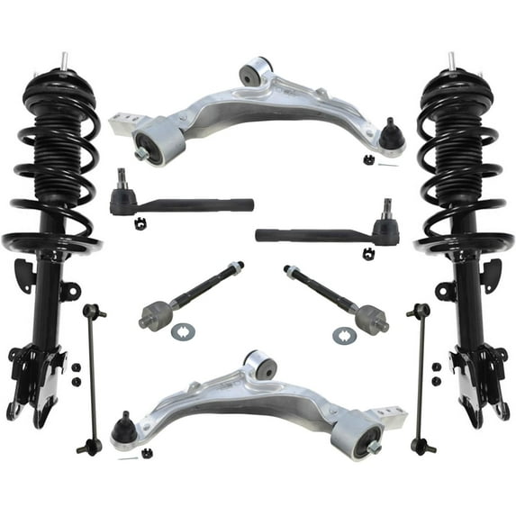 Front Complete Struts Control Arms Tie Rods & Links For Acura MDX 2007-2013