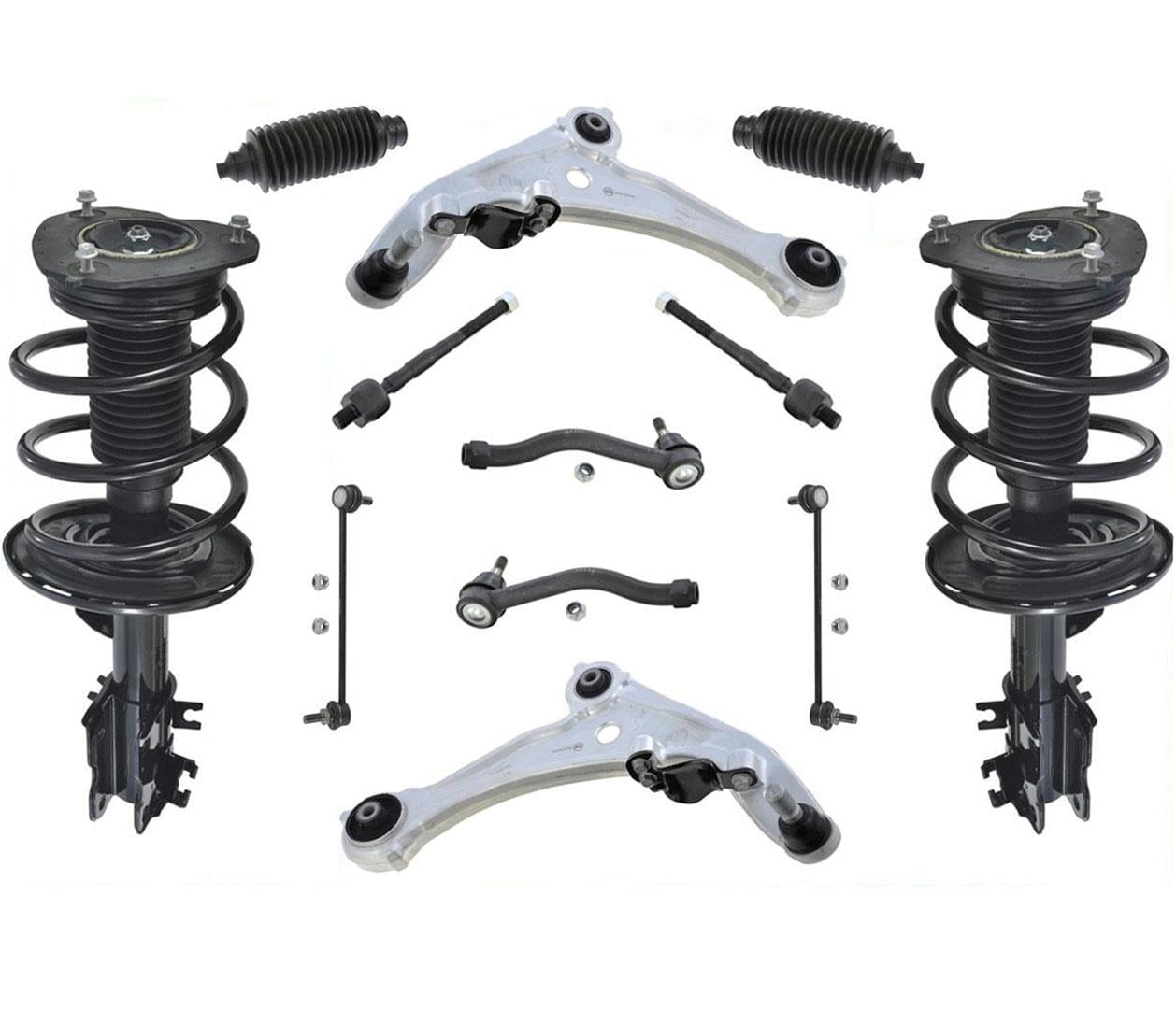Front Complete Struts Lower Arm & Chassis Kit 12 Pcs for 07-12 Altima 2 ...