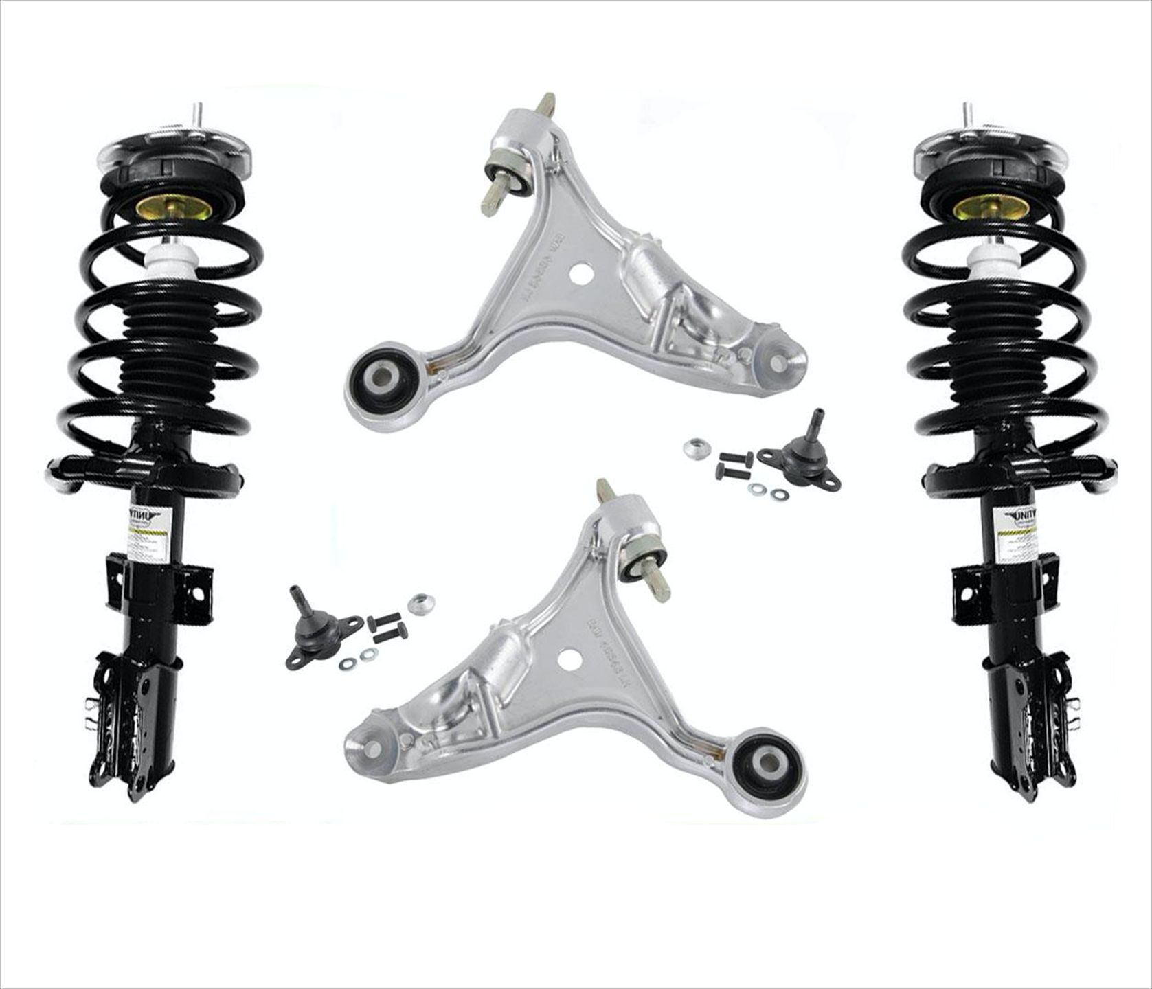 Front Complete Struts Lower Control Arm & Ball Joints For Volvo 0107