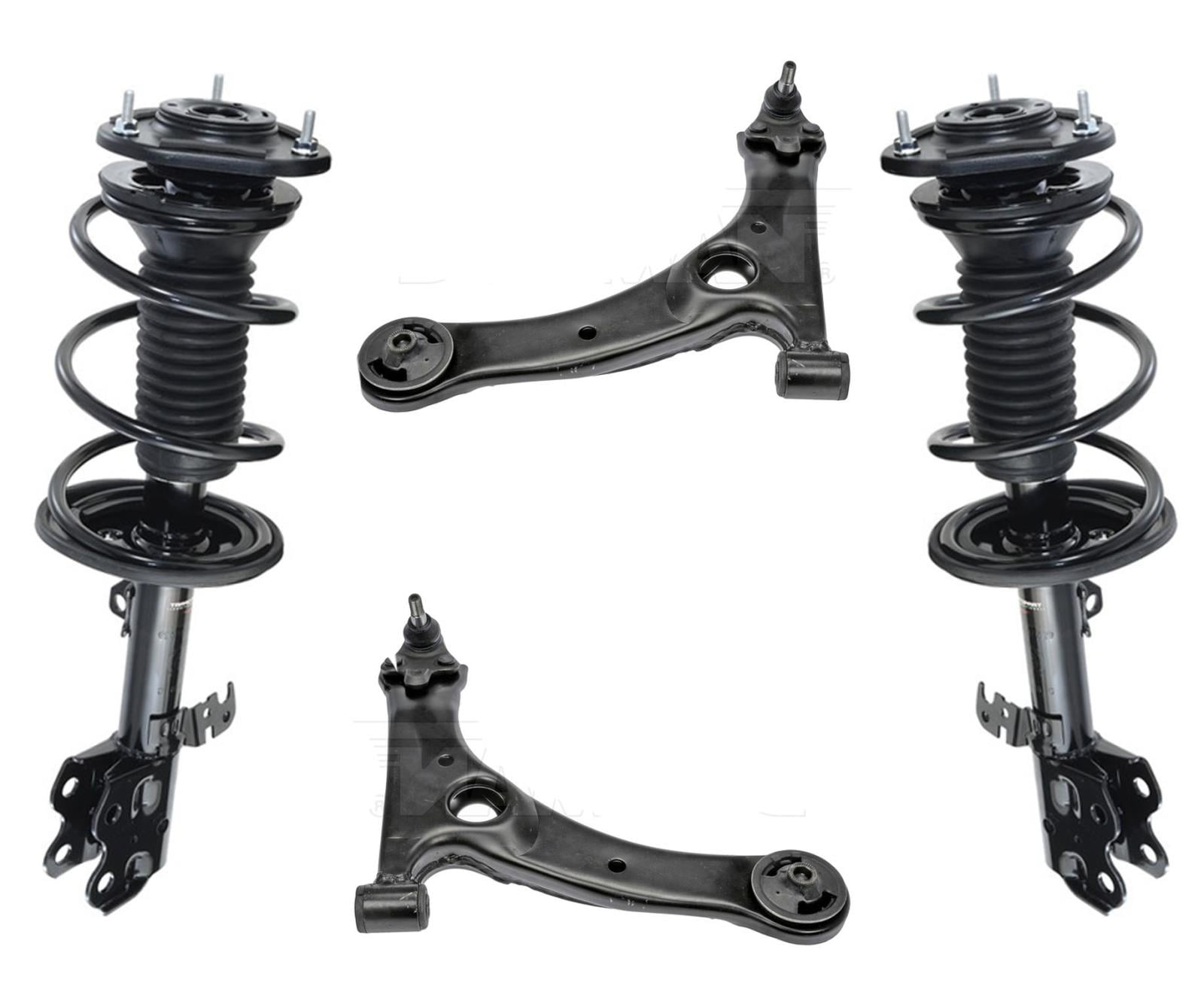 Front Complete Struts & Lower Control Arms & Ball Joints For Toyota