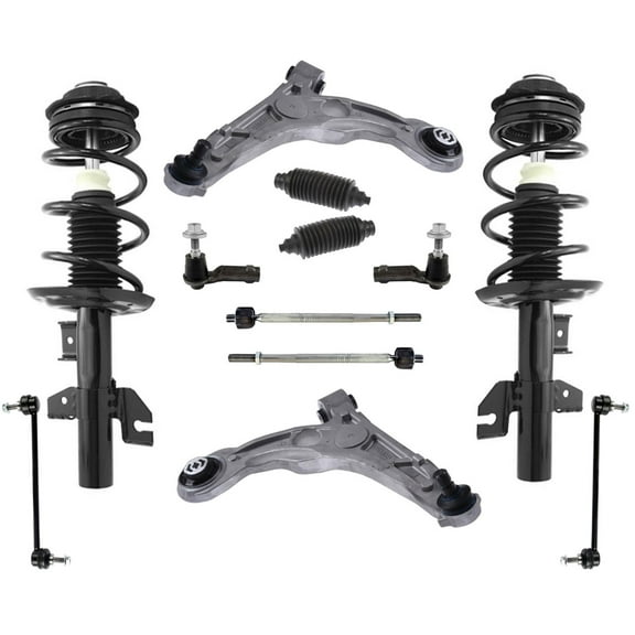 Front Complete Struts Lower Control Arms Tie Rod Links for Dodge Dart Aero 13-16