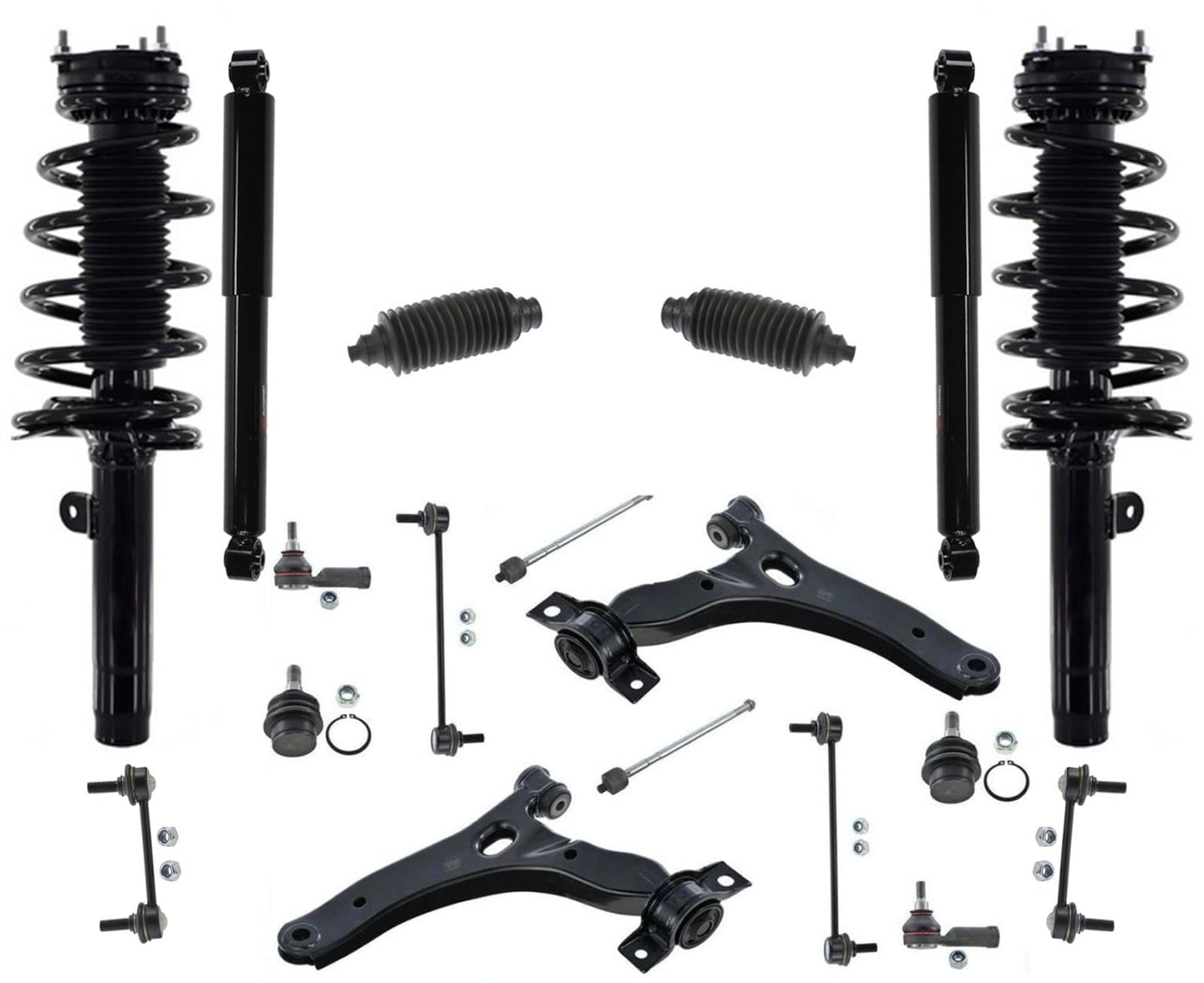 Front Complete Struts Rear Shocks Control Arms Fits 2010-13 Ford ...