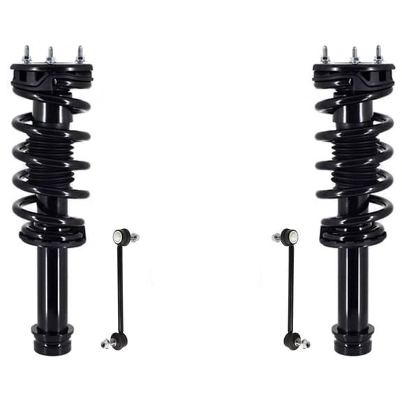 Front Complete Struts & Sway Bar Links For Tesla S 2014-19 All Wheel Drive