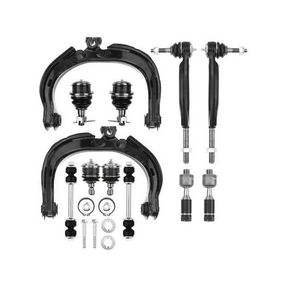 Front Control Arm Ball Joint Sway Bar Link Kit 12 - Compatible with 2008 - 2009 Chevrolet Trailblazer - Autopart Premium