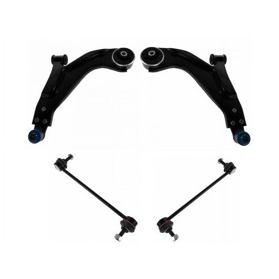 Front Control Arm Ball Joint Sway Bar Link Kit 4 Piece - Compatible with 2002 - 2008 Jaguar X-Type 2003 2004 2005 2006 2007