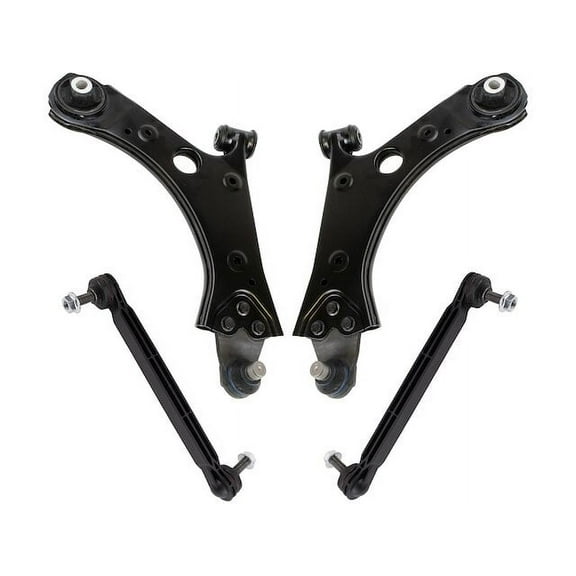 Front Control Arm Ball Joint Sway Bar Link Kit 4 Piece - Compatible with 2017 - 2021 Jeep Compass MP 2018 2019 2020
