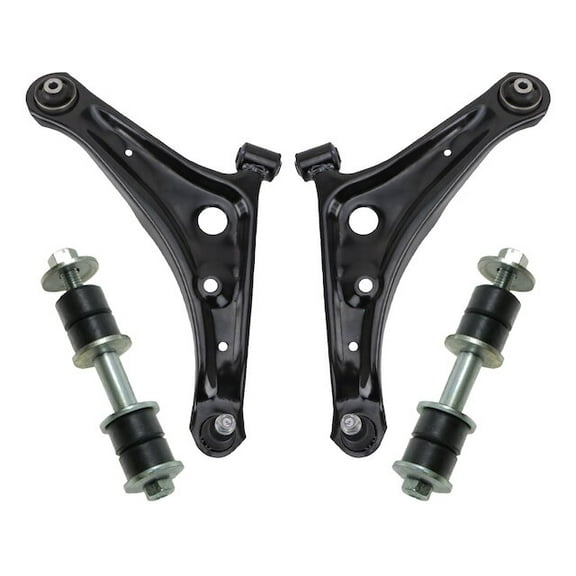 Front Control Arm Ball Joint Sway Bar Link Kit 4 Piece - Compatible with 2017 - 2023 Mitsubishi Mirage G4 2018 2019 2020 2021 2022