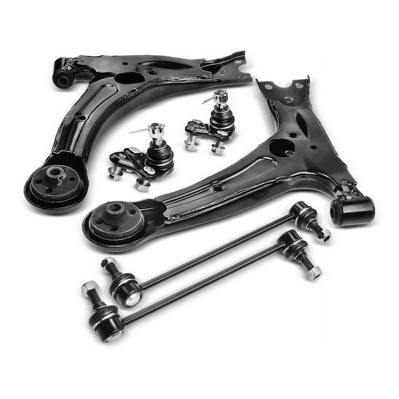 Front Control Arm Ball Joint Sway Bar Link Kit 6 - Compatible with 2003 - 2008 Toyota Corolla 1.8L 4-Cylinder 2004 2005 2006 2007