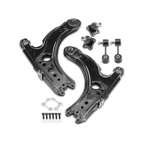 Front Control Arm Ball Joint Sway Bar Link Kit 6 - Compatible with 2004 Volkswagen R32 Base 3.2L V6 Naturally Aspirated