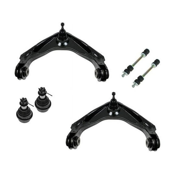 Front Control Arm Ball Joint Sway Bar Link Kit 6 Piece - Compatible with 2003 - 2009 Hummer H2 2004 2005 2006 2007 2008