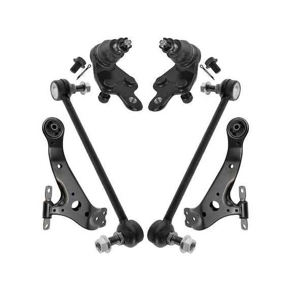 Front Control Arm Ball Joint Sway Bar Link Kit 6 Piece - Compatible with 2005 - 2012 Toyota Avalon 2006 2007 2008 2009 2010 2011