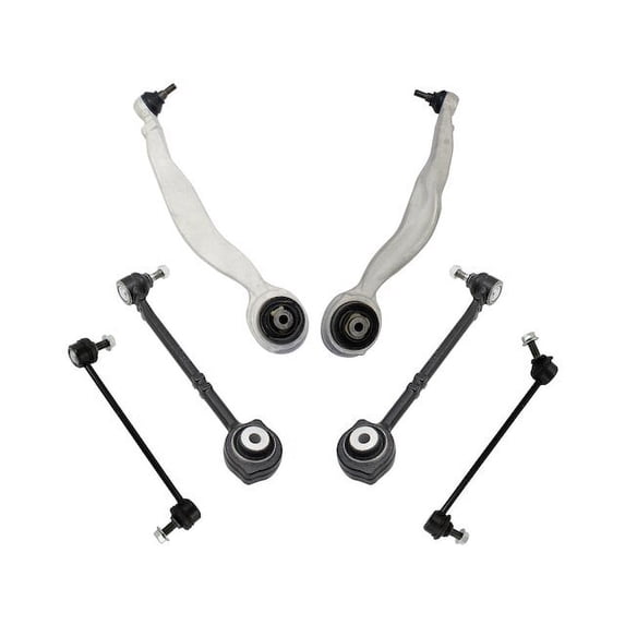 Front Control Arm Ball Joint Sway Bar Link Kit 6 Piece - Compatible with 2010 - 2016 Mercedes-Benz E350 4Matic AWD 2011 2012 2013 2014 2015