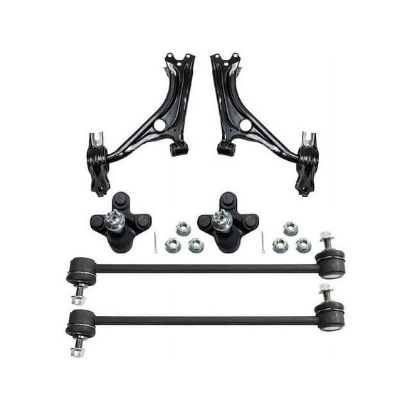 Front Control Arm Ball Joint Sway Bar Link Kit 6 Piece - Compatible with 2016 - 2021 Honda Civic 2017 2018 2019 2020
