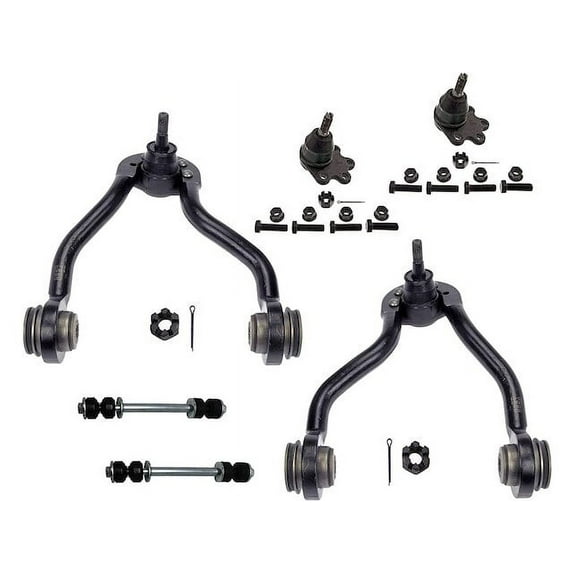 Front Control Arm Ball Joint Sway Bar Link Kit - Compatible with 1992 - 1996 Chevy K2500 Suburban 1993 1994 1995