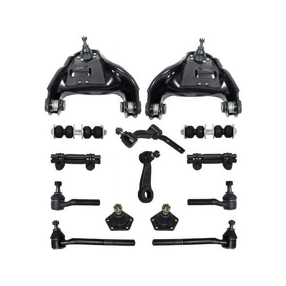 Front Control Arm Ball Joint Sway Bar Link Kit - Compatible with 1998 - 2000 Isuzu Hombre 1999