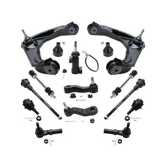 Front Control Arm Ball Joint Sway Bar Link Kit - Compatible with 2001 - 2004 Chevy Silverado 2500 2002 2003