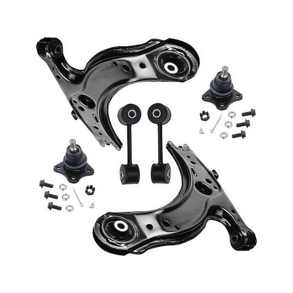 Front Control Arm Ball Joint Sway Bar Link Kit - Compatible with 2001 - 2005 Volkswagen Jetta 2002 2003 2004