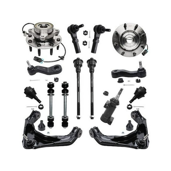 Front Control Arm Ball Joint Sway Bar Link Kit - Compatible with 2002 - 2006 Chevy Avalanche 2500 2003 2004 2005