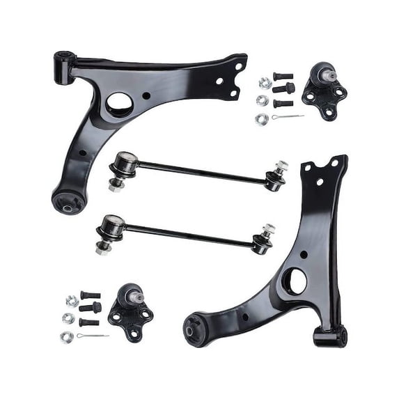 Front Control Arm Ball Joint Sway Bar Link Kit - Compatible with 2003 - 2008 Toyota Corolla 2004 2005 2006 2007