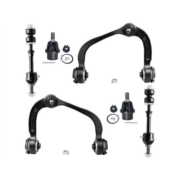 Front Control Arm Ball Joint Sway Bar Link Kit - Compatible with 2006 - 2008 Lincoln Mark LT Base RWD 2007
