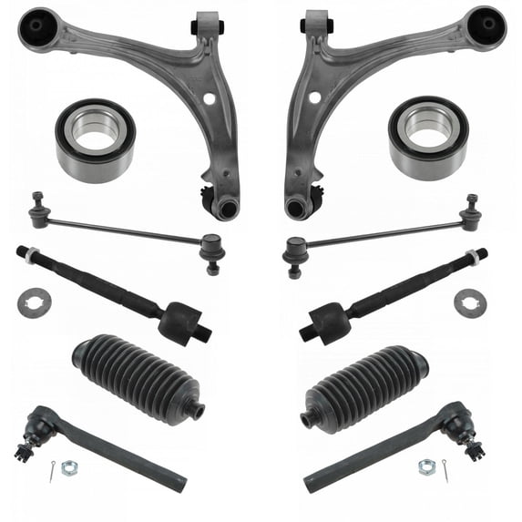 Front Control Arm Ball Joint Sway Bar Link Tie Rod Bearing Suspension Kit 12pc PSA69961