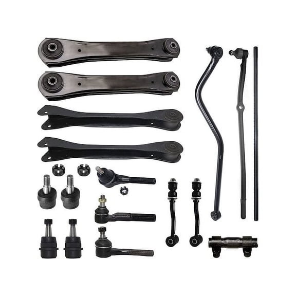 Front Control Arm Ball Joint Sway Bar Link and Tie Rod End Drag Link Kit - 17-Piece - Compatible with 1991 - 2001 Jeep Cherokee 1992 1993 1994 1995 1996 1997 1998 1999 2000