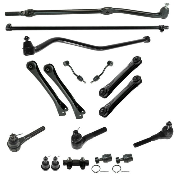 Front Control Arm Ball Joint Sway Bar Link Tie Rod Steering Suspension Kit 17pc PSA60169