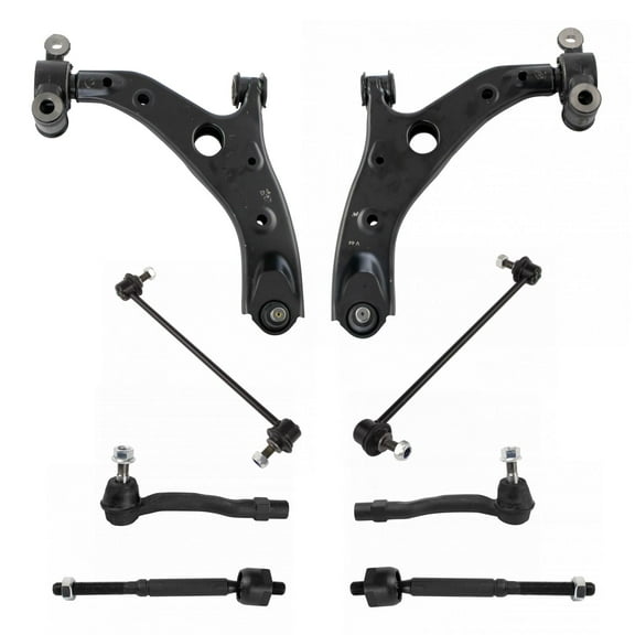 Front Control Arm Ball Joint Sway Bar Link Tie Rod Steering Suspension Kit 8pc PSA72523 Fits select: 2014-2018 MAZDA 3