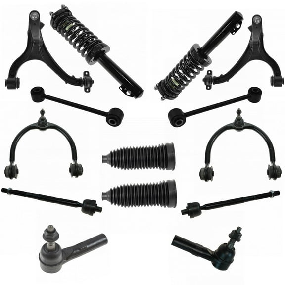 Front Control Arm Ball Joint Sway Bar Tie Rod Steering Suspension Kit Set 14pc PSA71310