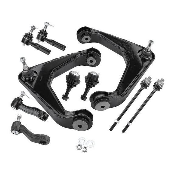 Front Control Arm Ball Joint Tie Rod End Kit 10 - Compatible with 2001 - 2003, 2005 - 2006 Chevy Silverado 1500 HD 6.0L V8 2002