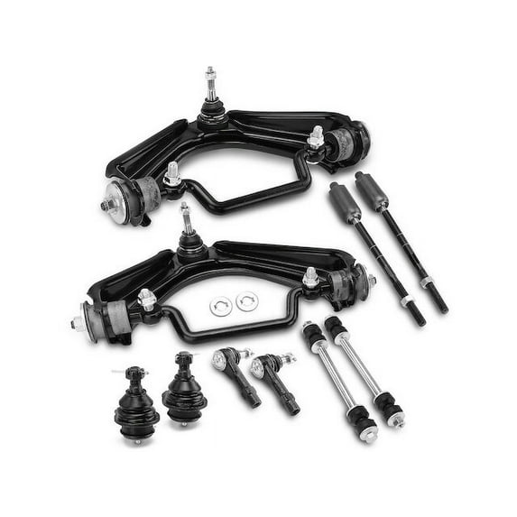 Front Control Arm Ball Joint Tie Rod End Kit 10 - Compatible with 2002 - 2003 Ford Explorer 4.0L V6