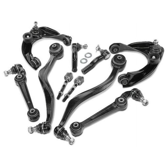 Front Control Arm Ball Joint Tie Rod End Kit 10 - Compatible with 2007 - 2012 Lincoln MKZ Base 3.5L V6 2008 2009 2010 2011