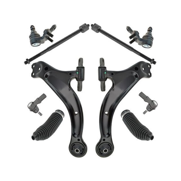 Front Control Arm Ball Joint Tie Rod End Kit 10 Piece - Compatible with 1998 - 2003 Toyota Sienna 1999 2000 2001 2002